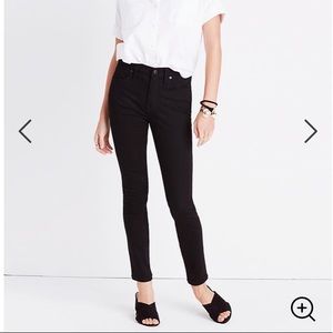 Madewell black skinny jeans